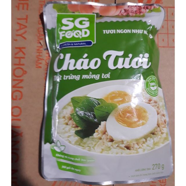 (Date mới)Cháo tươi Sài gòn Food 270g( 6 vị)