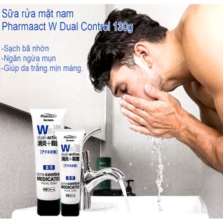 SỮA RỬA MẶT NAM PHARMAACT DUAL CONTROL 130g