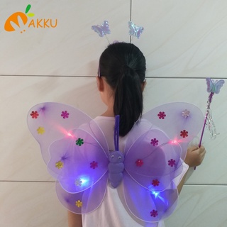 Bộ cánh bướm hóa trang gồm bờm, gậy và cánh bướm