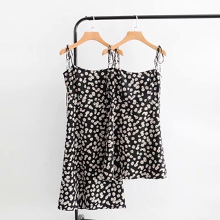 Váy đầm hoa nhí dây buộc hoa cúc cúc hoạ mi