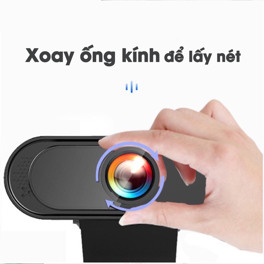 Webcam máy tính HD+ 720P / FULL HD 1080P siêu nét có mic thoại, phục vụ học online, livestream, cuộc họp online