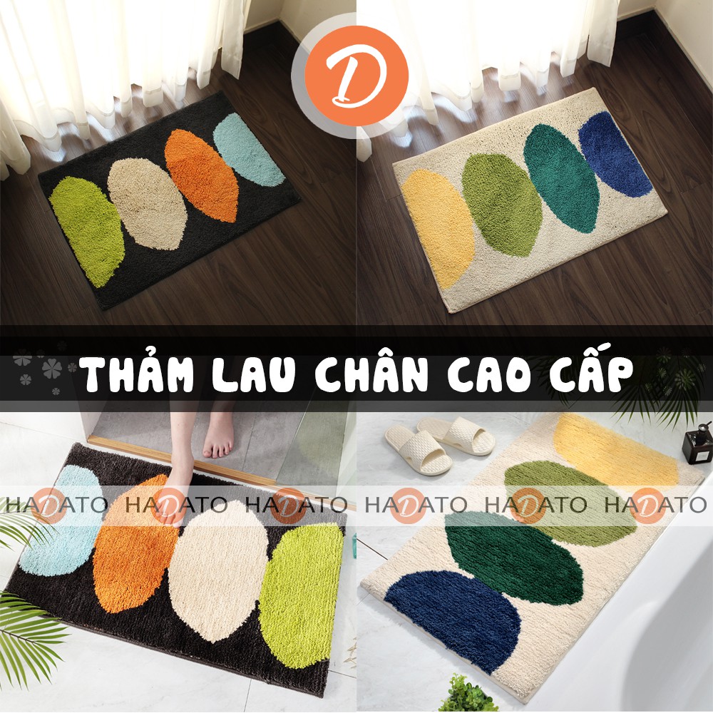 THẢM chùi chân THẢM lau chân nhà tắm cửa ra vào 2022 - chống trượt, lông cotton, có thể giặt máy TLCMT TLC 2