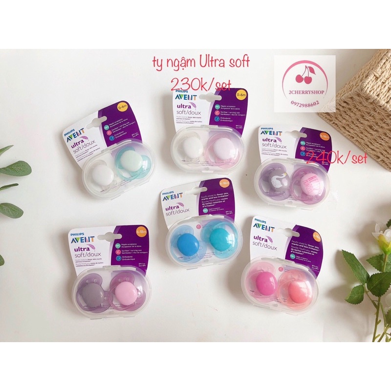 [Mẫu Mới]Ti giả Philips Avent Ultra Soft chính hãng