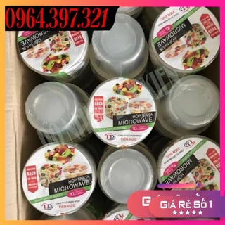 50 hộp nhựa tròn nắp thường 600ml