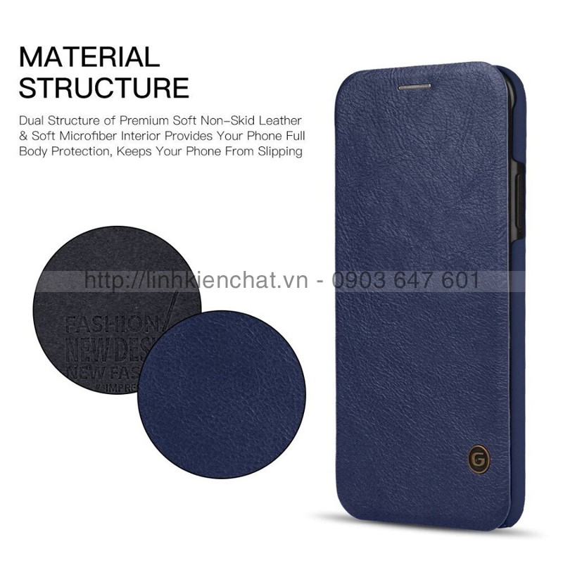 Bao da Galaxy S8 G950 hiệu G-Case Leather Business