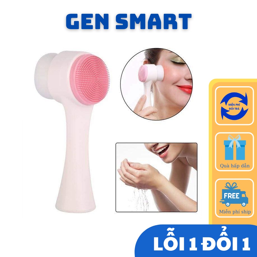 Máy rửa mặt Masage 3D có gai silicon