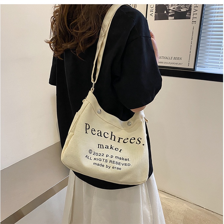 Túi vải đeo chéo học sinh PEACHREEL trẻ trung BAG U PCR12