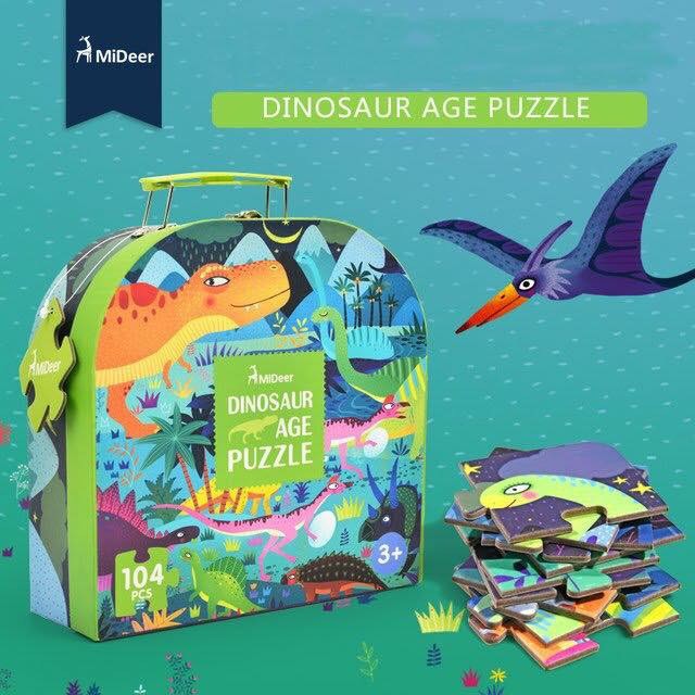 Vali xếp hình Khủng Long - Mideer Dinosaur Age Puzzle