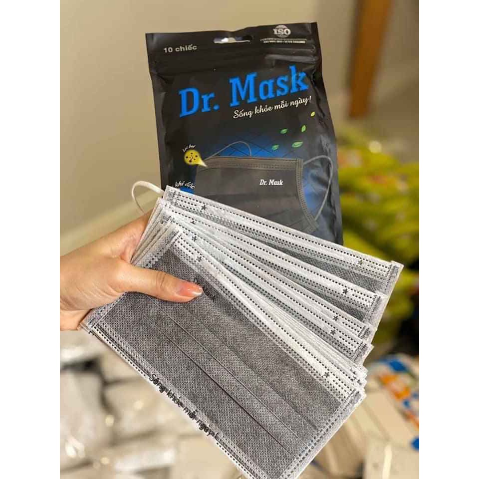 KHẨU TRANG DR. MASK THAN HOẠT TÍNH LOẠI 10C | BigBuy360 - bigbuy360.vn