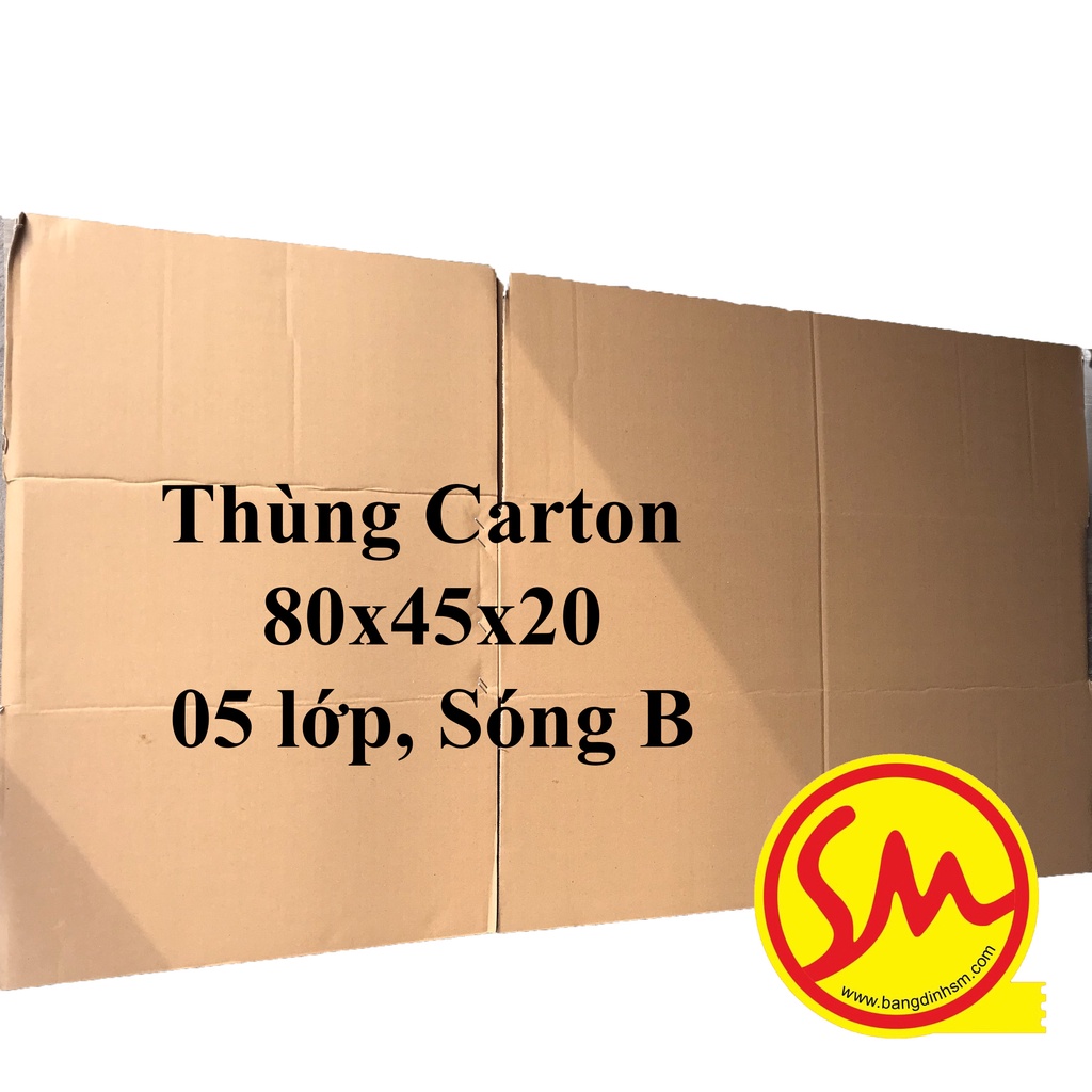 THÙNG DÀI, HỘP GIẤY CARTON 80x45x25 sóng B, 05 lớp chuyên dùng ĐÓNG GÓI CÁC SẢN PHẨM, VẬN CHUYỂN MỘT CÁCH DỄ DÀNG