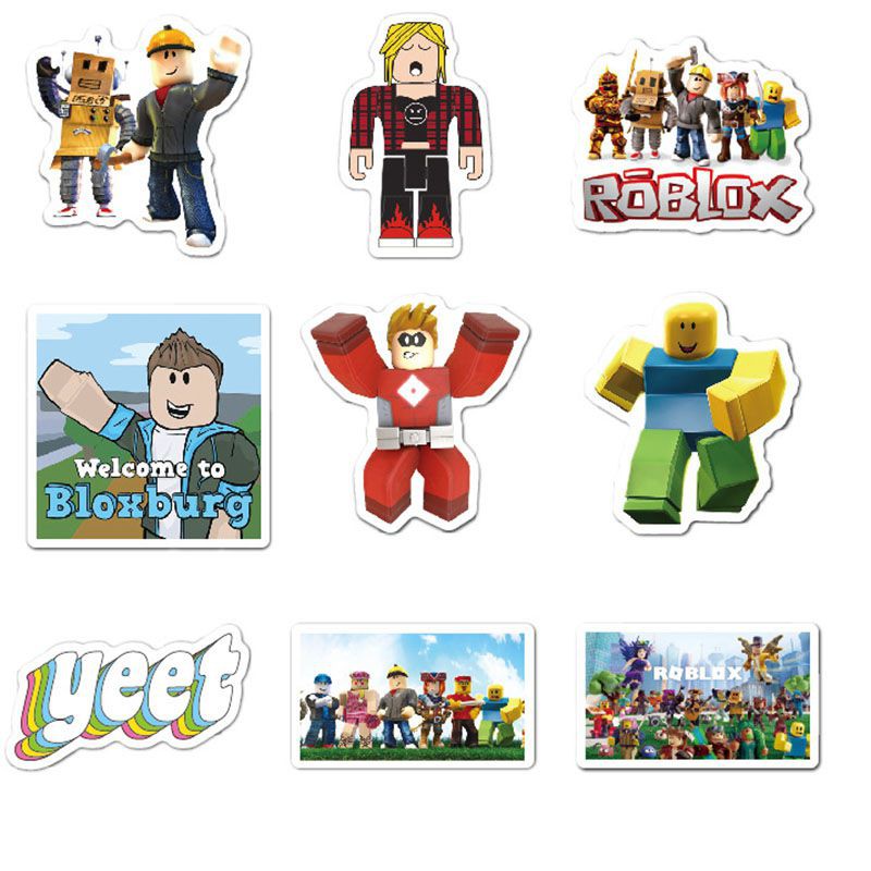 Bộ 50 Miếng Dán Chống Thấm Nước Hình Game Roblox