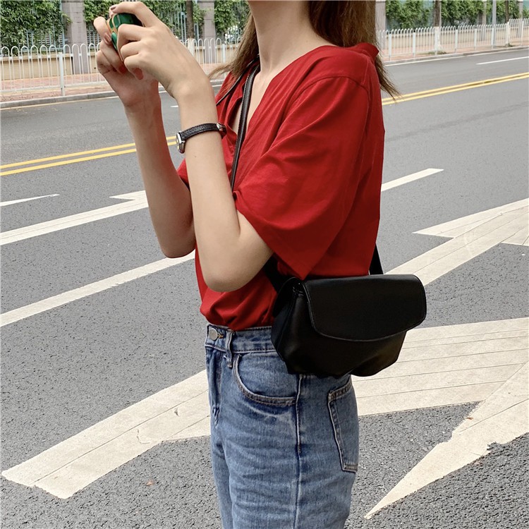 Túi Đeo Chéo Ngực Màu Sắc Đơn Giản Phong Cách Retro Cho Nữ | BigBuy360 - bigbuy360.vn