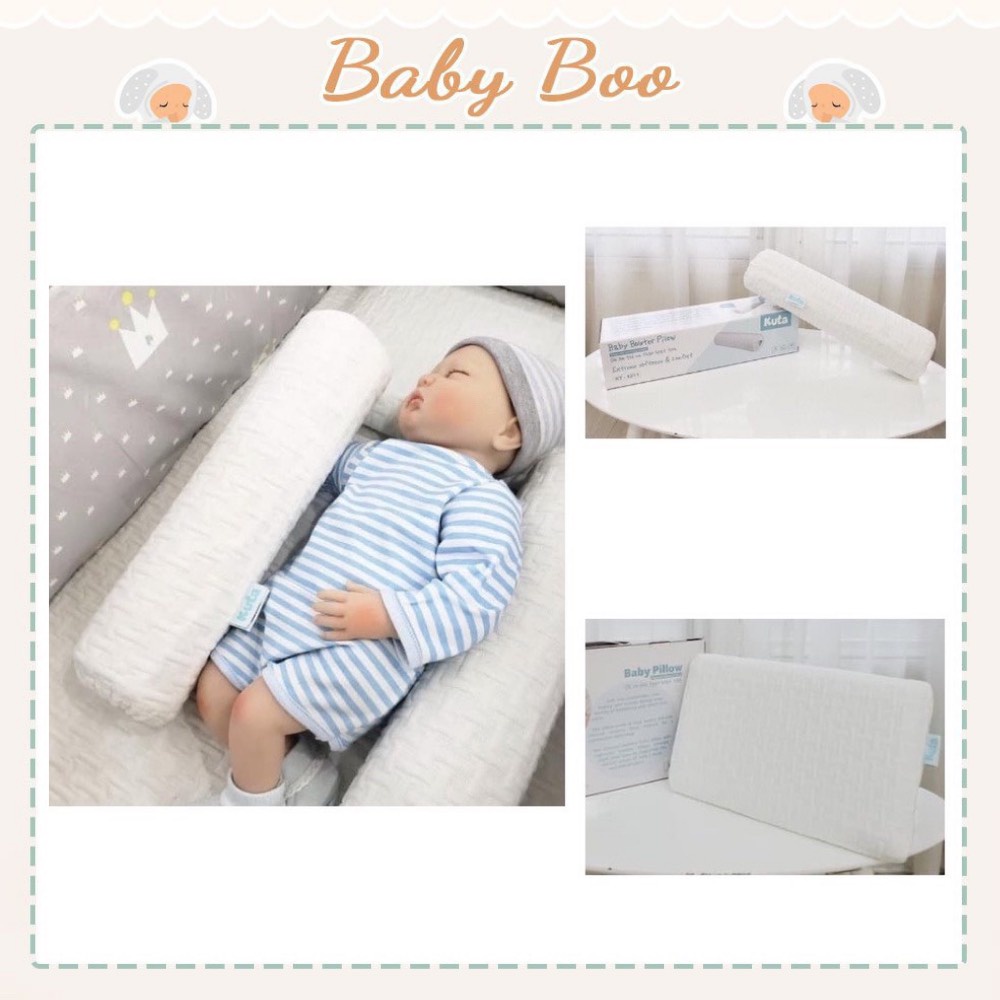 Gối đầu/ gối chặn Bamboo Kuta ruột cao su non [ babyboo ]