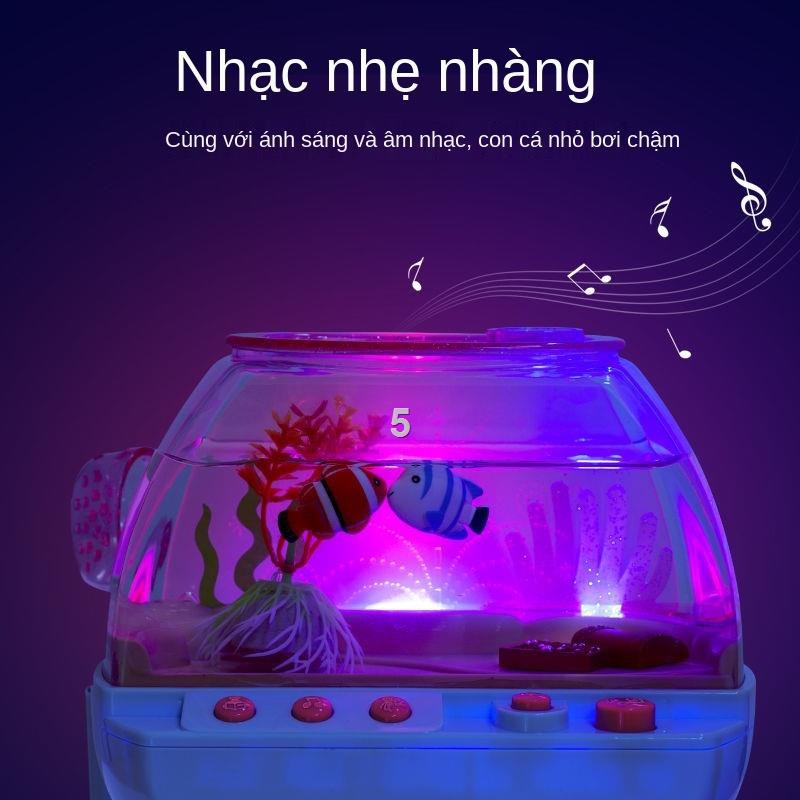 Hmô phỏng bể cá điện trẻ em Xiaoling niềm vui cá cảnh nuôi cá nước đồ chơi cô gái 3-6 tuổi Douyin net người nổi tiếng