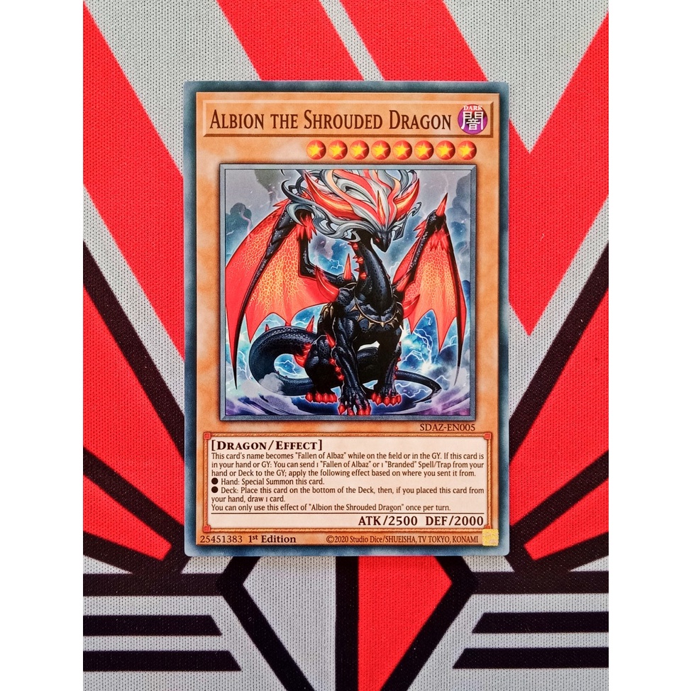 [ ĐỖ LẠC SHOP ] Thẻ Bài Yugioh Monster Albion the Shrouded Dragon – SDAZ-EN005 – Common 1st Edition