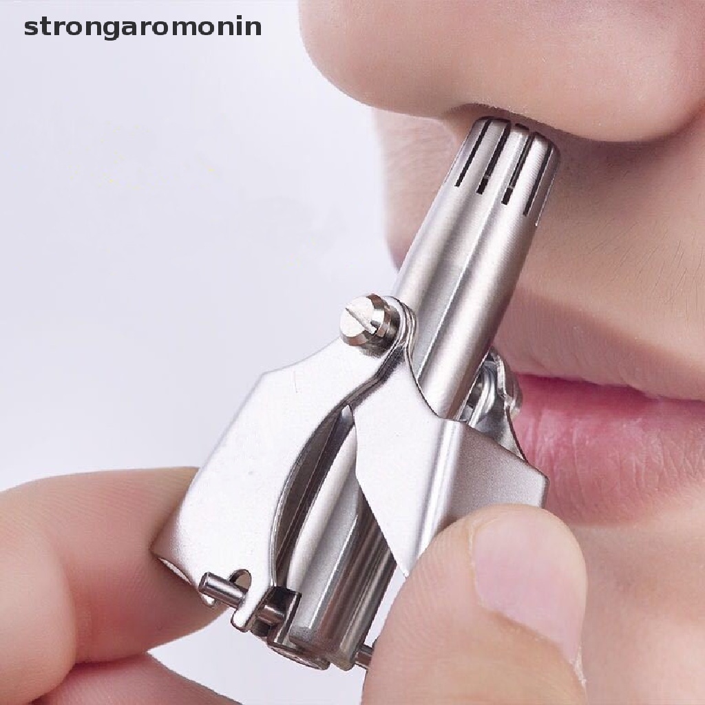 Dụng cụ tỉa lông mũi thủ công bằng thép không gỉ cho nam