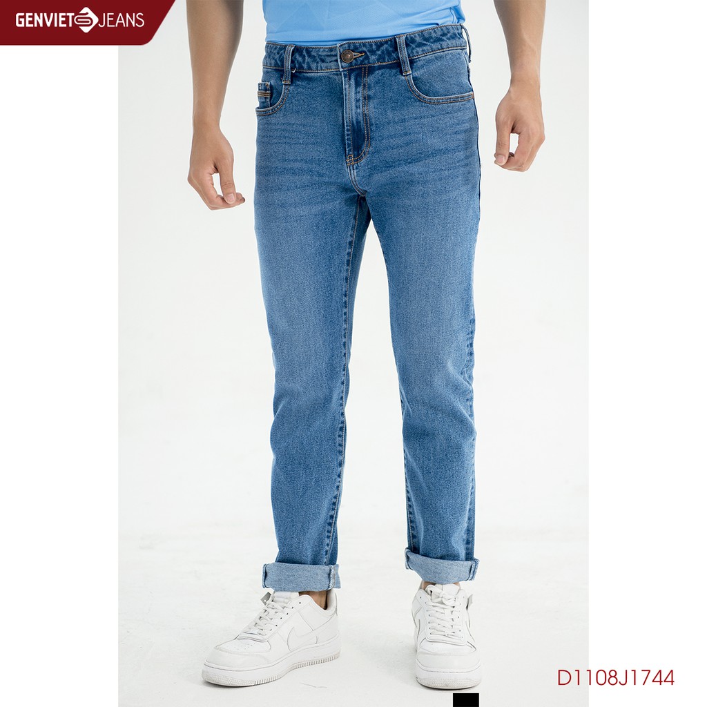 Quần Dài Jeans Nam Col Đứng D1108J1744 GENVIET