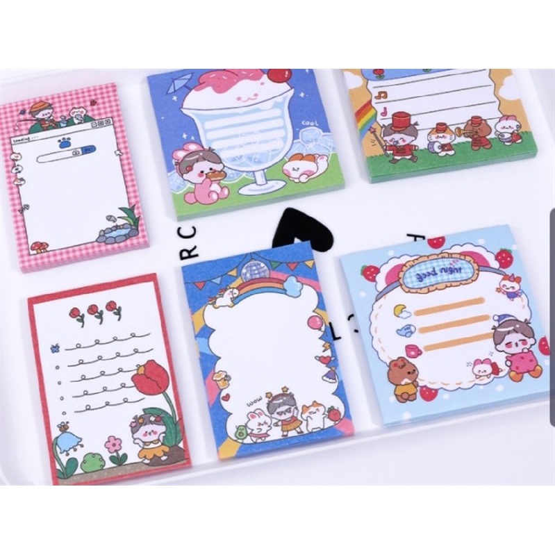 Giấy nhớ -  giấy Note - Check List nhiều tờ, nhiều mẫu cute dễ thương