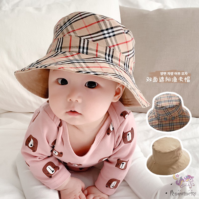 Mũ Tai Bèo Họa Tiết Caro Cho Bé Gái