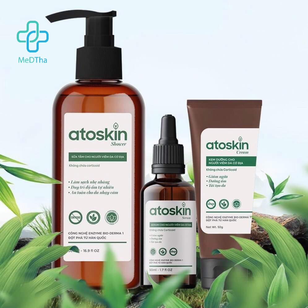Atoskin Cream - Kem Dưỡng Ẩm, Giảm Khô Da, Giảm Ngứa, Bệnh Da Cơ Địa, Chàm (Tuýp 30g)