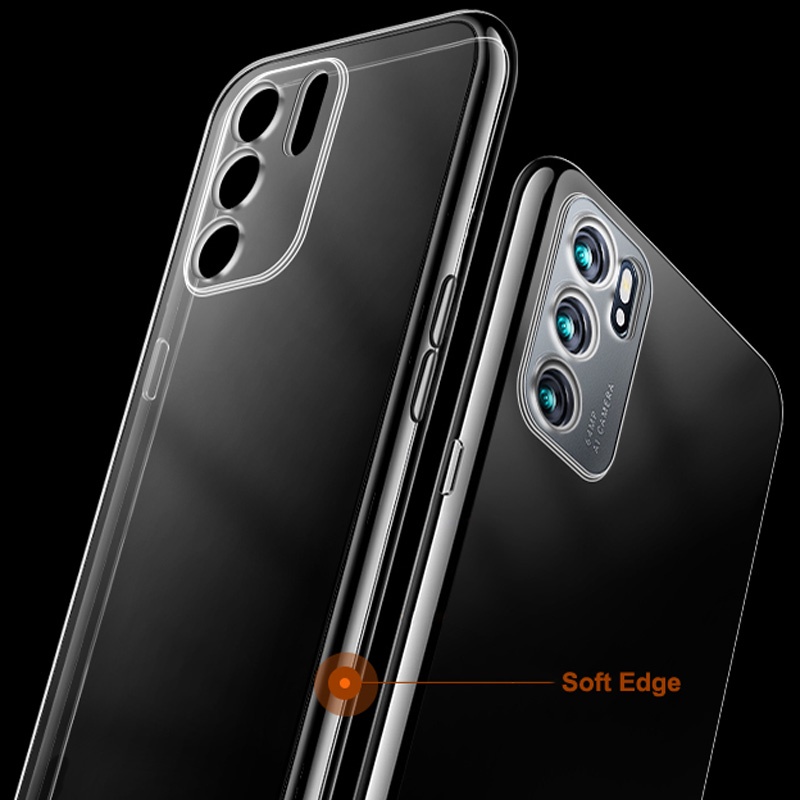 Ốp điện thoại silicon trong suốt cho Oppo Reno 6 5 Pro 5g Reno 6z 5z 5 Lite 5f A16 A93 A74 A54 5g A94 A15 A15S