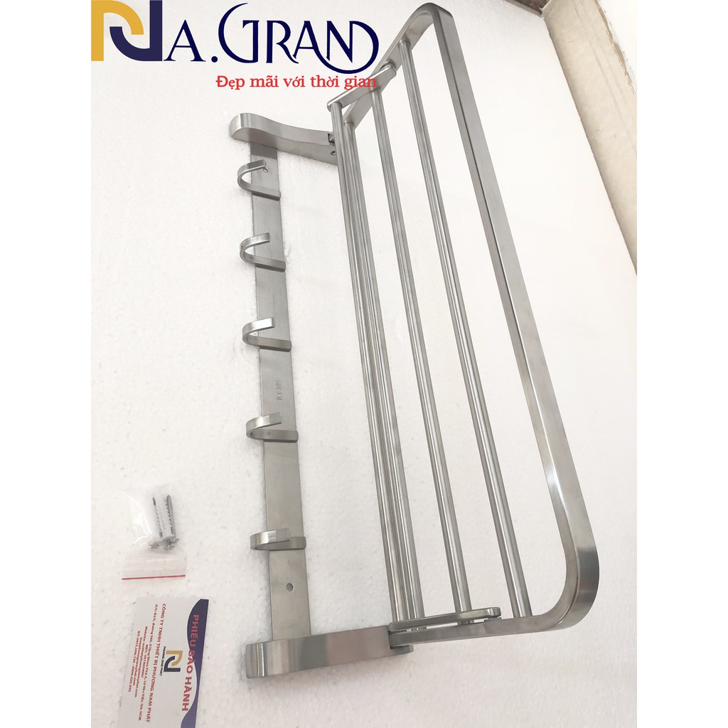 [GẬP LÊN GẬP XUỐNG ĐƯỢC] Máng Khăn Tắm Thanh Treo Khăn ĐA NĂNG 100% INOX 304 MKT6 sáng bóng chắc chắn