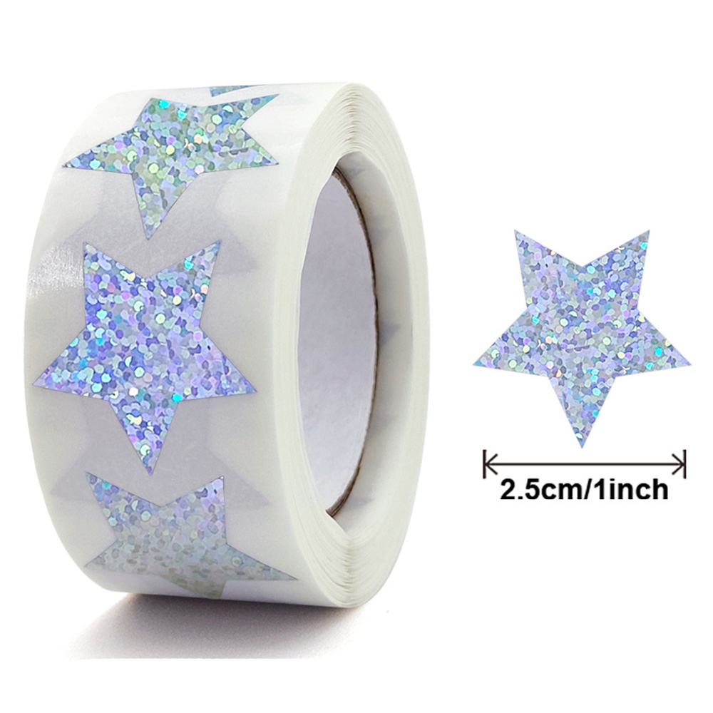 500 Chiếc Laser Tinh Tế Trái Tim Tình Yêu Ngôi Sao Tròn Dán Trang Trí Thủ Công Ngày Lễ Sinh Nhật Niêm Phong Nhãn