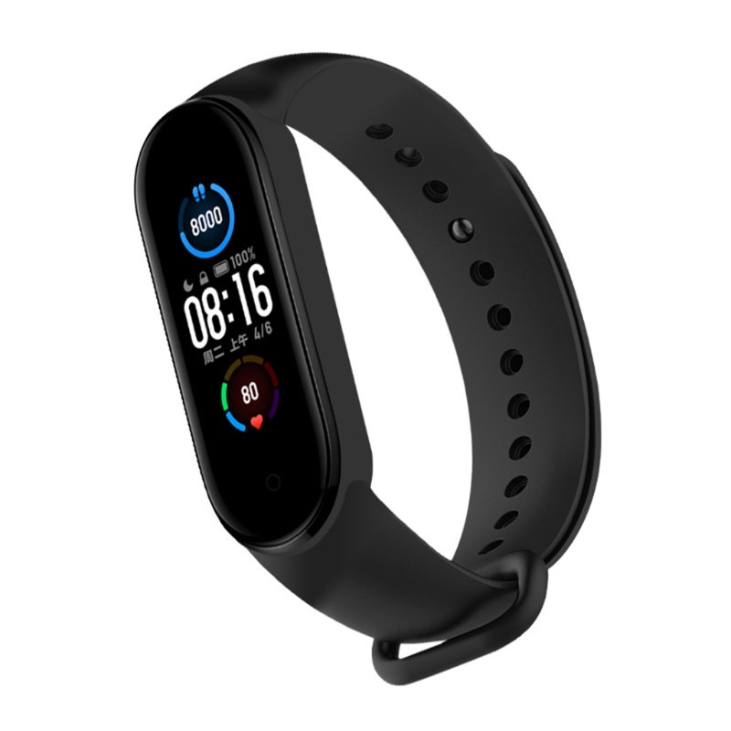 Dây Đeo Thay Thế Chất Liệu Silicon Màu Trơn Cho Xiaomi Mi Band 6