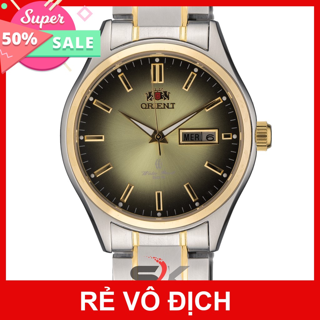 Đồng Hồ Cơ Nam Orient Classic Mặt Vàng Cát Cổ Điển Vỏ Demi Automatic ORCV04VASẵn Hàng