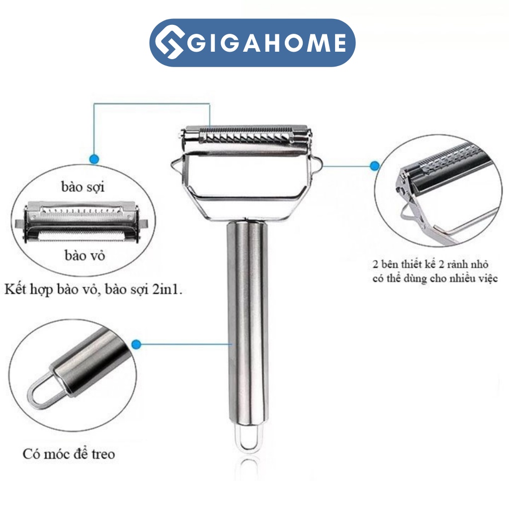 Dao Nạo, Bào Rau Củ Đa Năng GIGAHOME Có Thể Khắc Và Tạo Kiểu Củ Quả Cao Cấp 9614