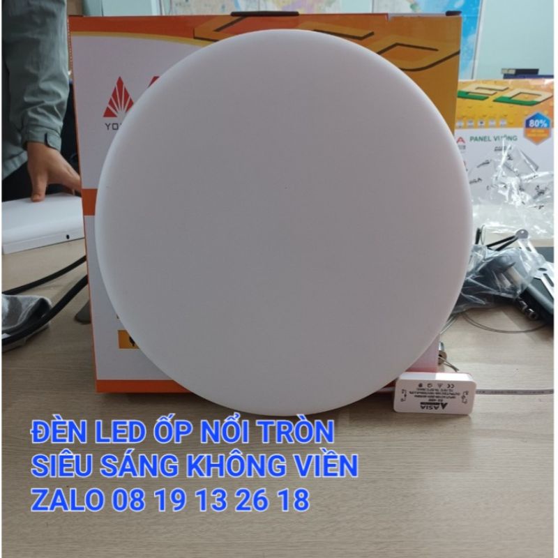 Đèn ốp trần, Đèn Led ôp nổi trần hình Tròn, Siêu Sáng, Không Viền ASIA 24W, 36W, 48W, bảo hành 2 năm