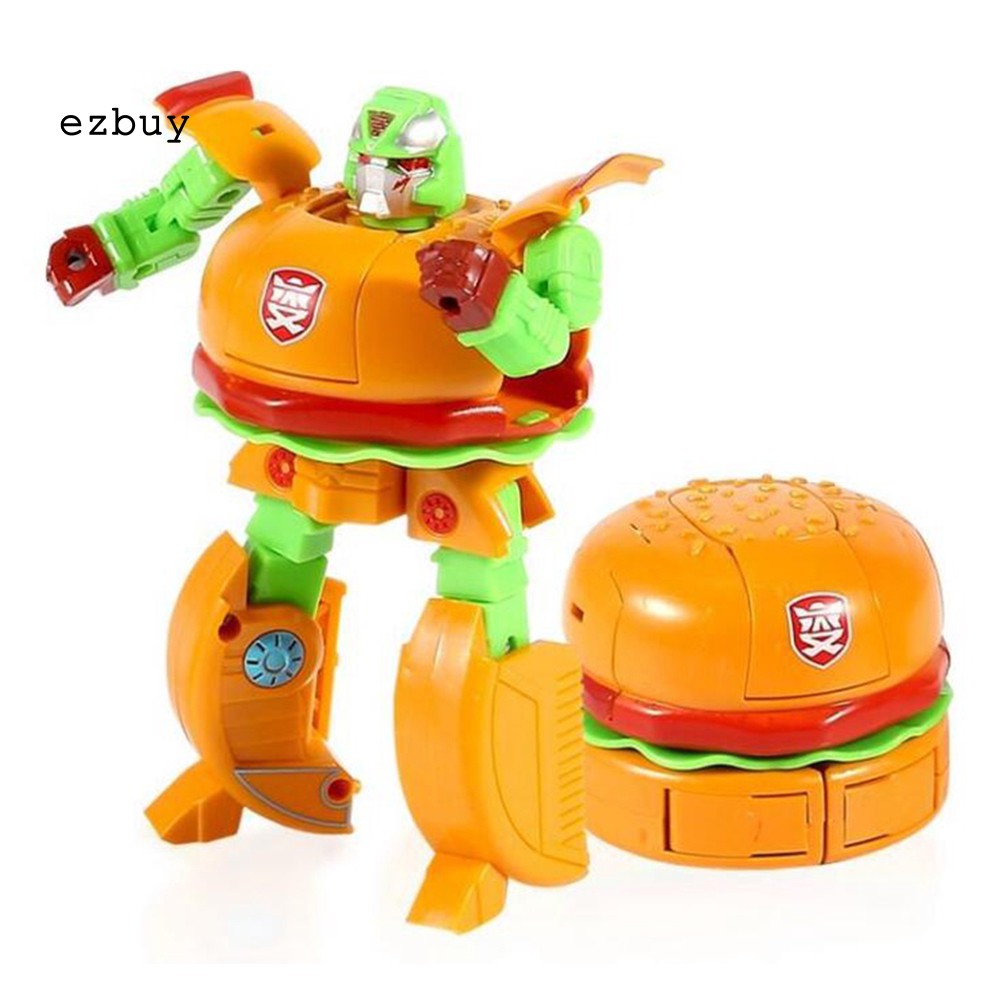 Mô Hình Đồ Chơi Biến Hình Bánh Hamburger Cho Bé