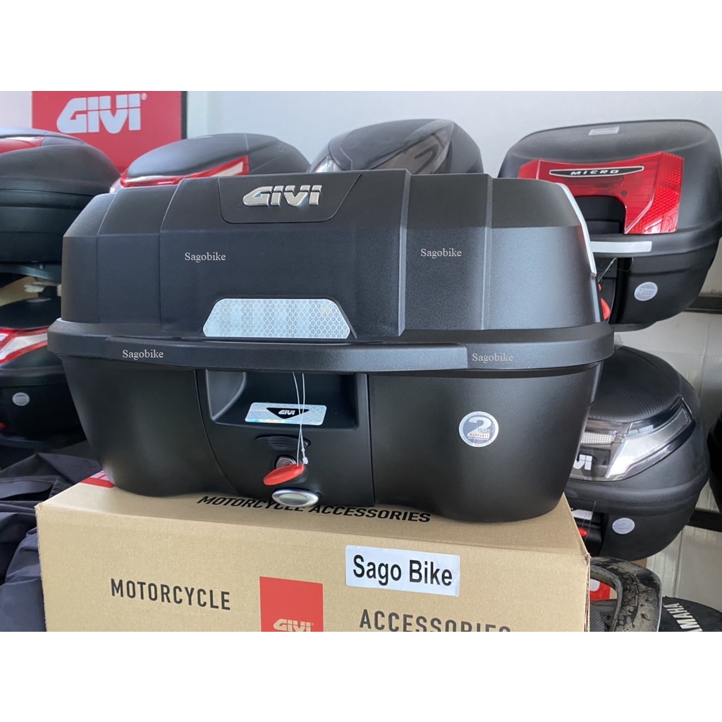 Thùng Givi B45NM, thùng givi 45lit kèm đế, ốc gắn, hàng chính hãng, bảo hành 2 năm