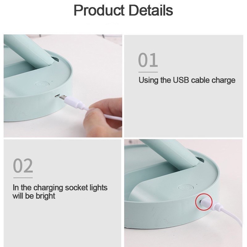 QUẠT MINI TÍCH ĐIỆN ĐỂ BÀN TIỆN LỢI-3 TỐC ĐỘ GIÓ | BigBuy360 - bigbuy360.vn