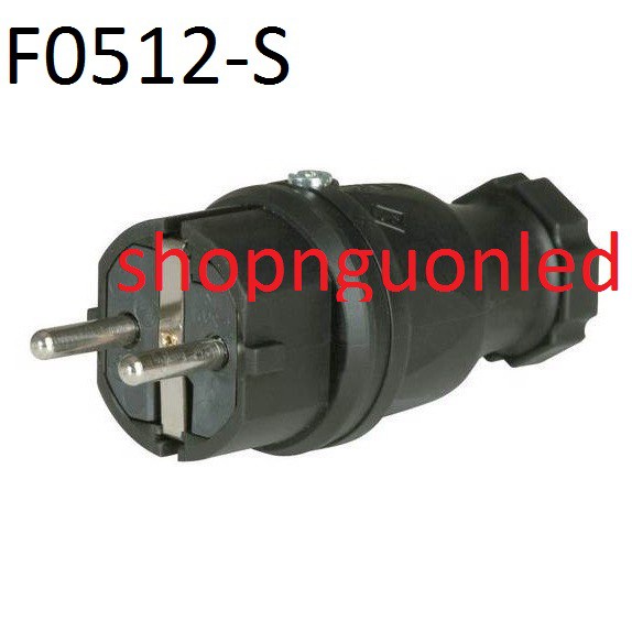 Phích cắm công nghiệp cao su di động Hiệu Panasonic F0511-S/ F0512-S, phích cắm 2 pha cách điện tốt và chống va đập.