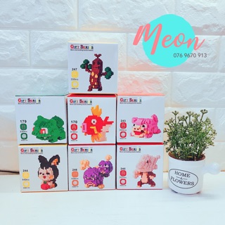 Xếp Hình lego - Miniblock Pokemon cấp 2 -size M