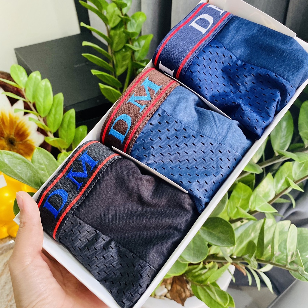 Quần Lót Nam đùi thông hơi, Quần sịp nam boxer thun lạnh thông hơi co giãn 4 chiều cao cấp ST01 - PROMAN