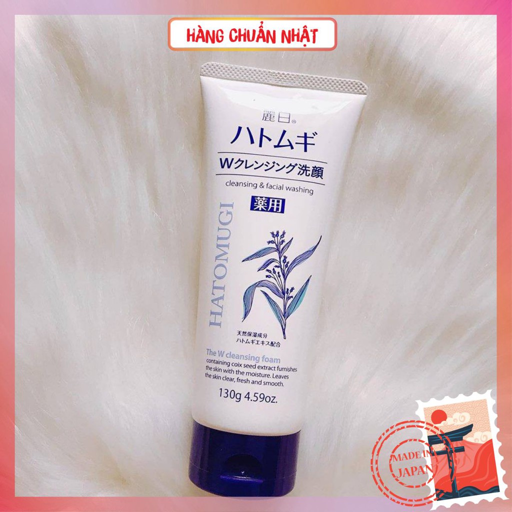 Sữa rửa mặt Hatomugi 130g cấp ẩm dưỡng trắng làm mềm da chiết xuất ý dĩ HÀNG NHẬT CHÍNH HÃNG | BigBuy360 - bigbuy360.vn