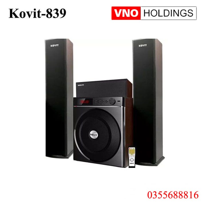 LOA VI TÍNH 3.1 KOVIT KS 839 - Nghe nhạc cực phê, công suất lớn, bass mạnh, treble hay, có kết nối bluetooth....