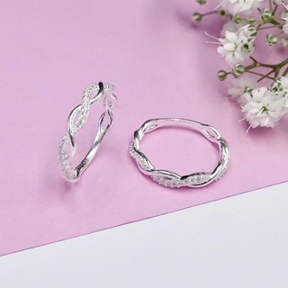 Nhẫn Bạc 925 vành xoắn
