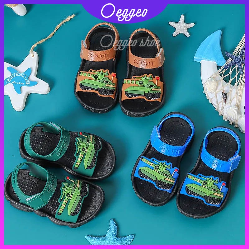 Oeggeo shop Xăng đan Khóa Dán Thường Ngày Cho Bé Trai