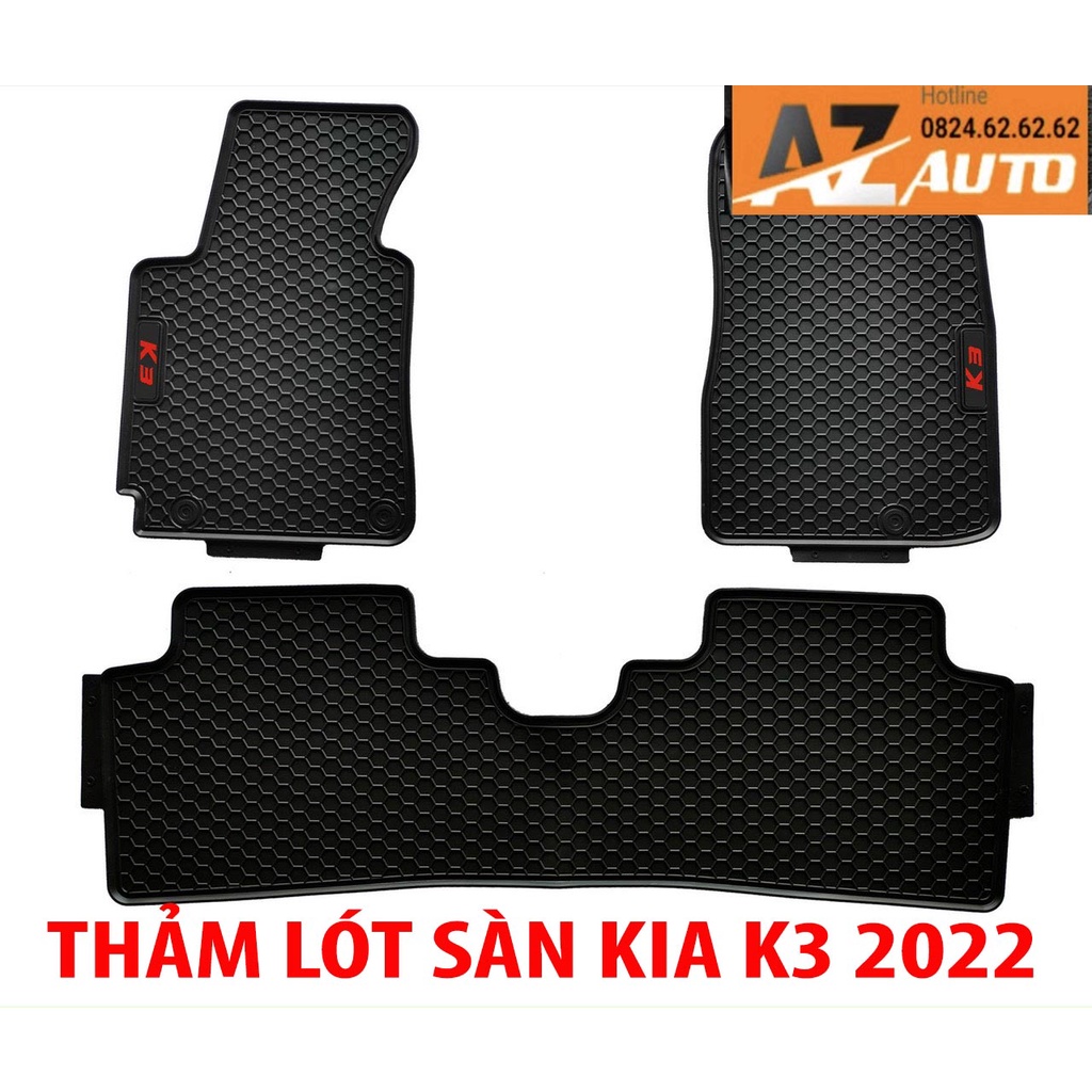 Thảm sàn, lót sàn cao su 3D cho #KIA K3 2022 MẪU MỚI NHẤT