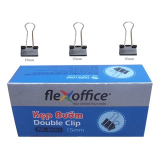 Kẹp bướm Thiên Long nhiều kích cỡ (Hộp 12 kẹp)