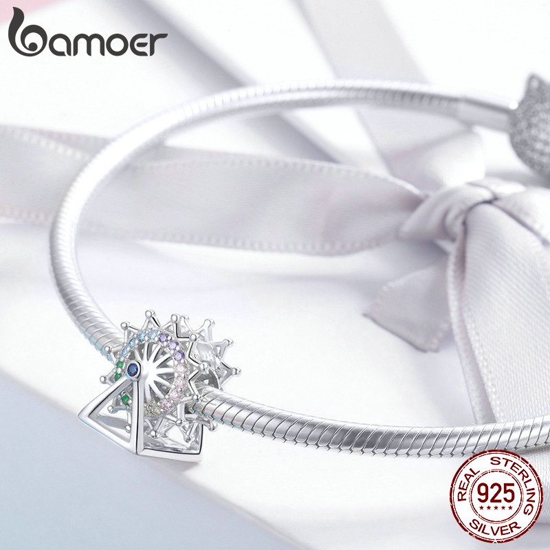 Mặt dây chuyền BAMOER SCC1028 bạc 925 hình vòng đu quay
