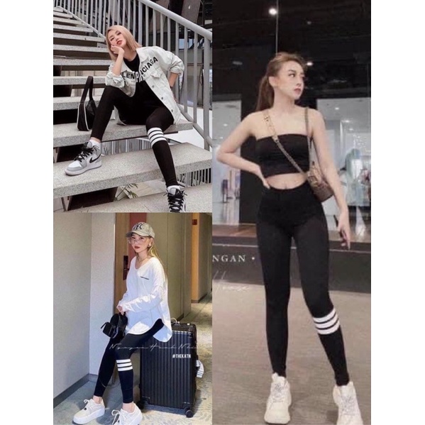 Quần legging 3 sọc