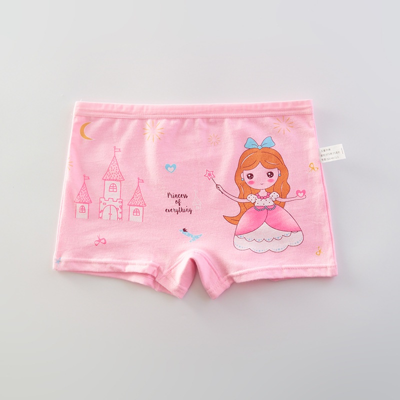 Set 5 quần lót bé gái, quần chip cotton họa tiết hoạt hình dễ thương, mềm mại thoáng khí, an toàn thoải mái cho bé gái
