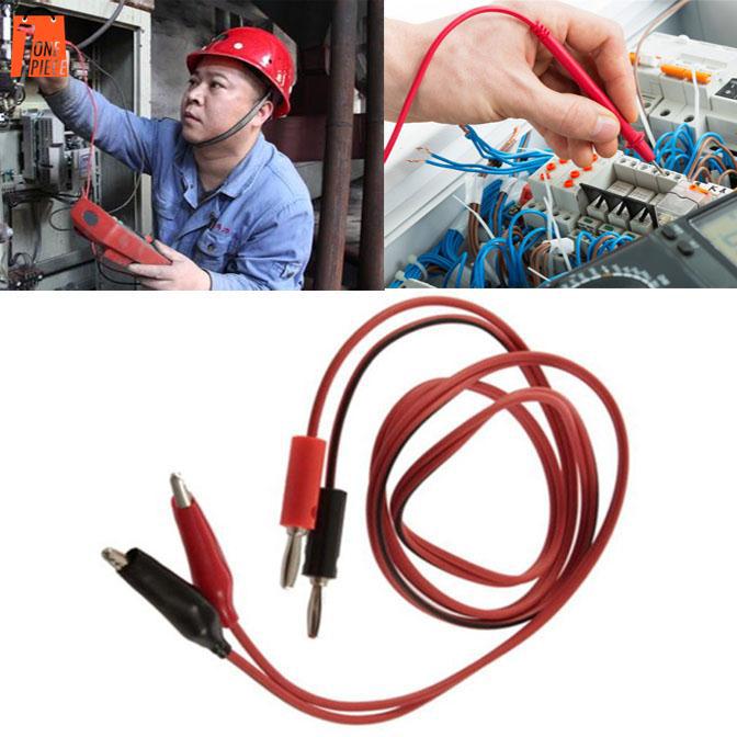 Dây dẫn kẹp hàm cá sấu 1M