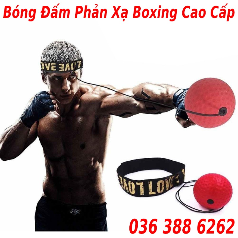 Bóng phản xạ boxing 2 đầu dây treo wubotiyu tặng găng tay mma chính hãng, bảo hành bóng phản xạ 6 tháng