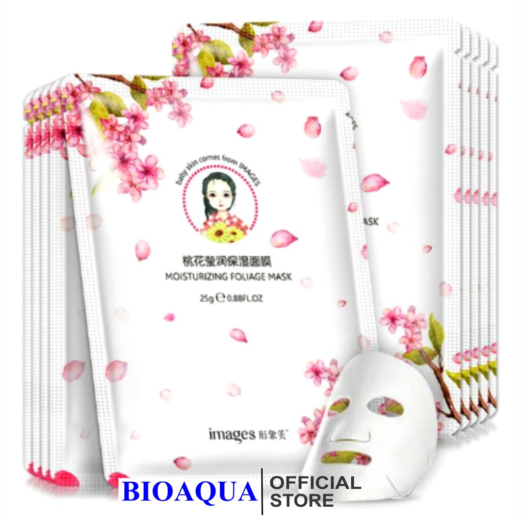 Lẻ 1 Miếng Mặt Nạ Trà Xanh Và Hoa Anh Đào Images