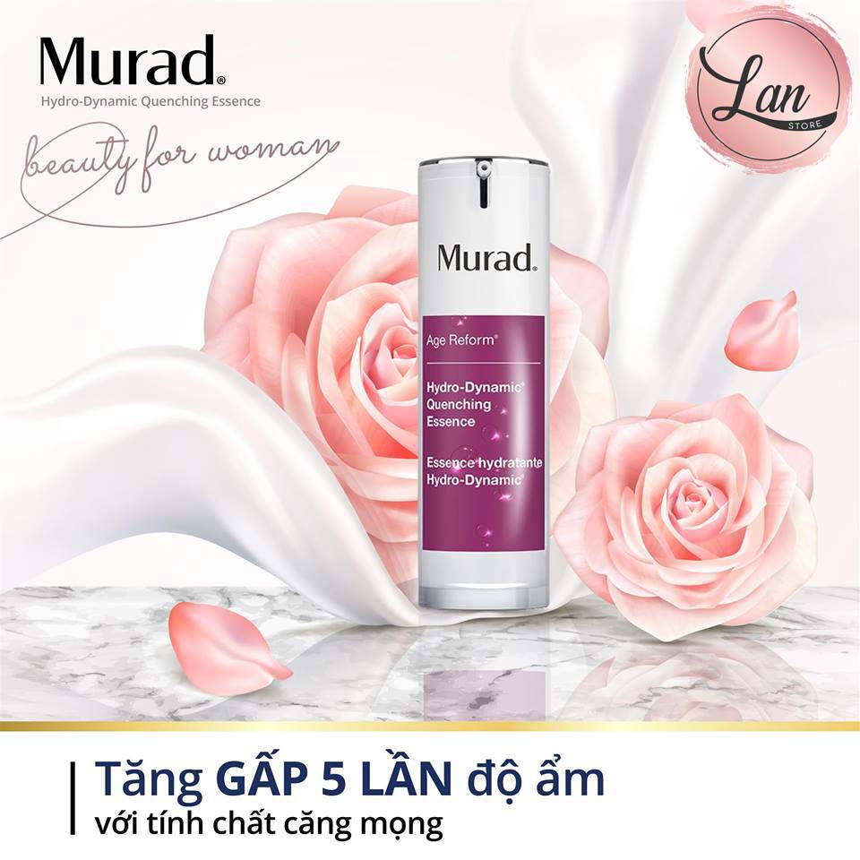 Bộ sản phẩm Murad Hydro-Dynamic Quenching Essence 30ml TẶNG Gel sạc nước Murad Nutrient-Charged Water Gel 50ml